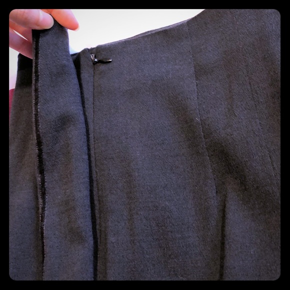 St. Vincent Black Pencil Skirt w/Velvet Detail - Picture 3 of 5